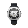 Legacy Silver with Black Croc